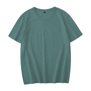 Vente en gros du fabricant T-shirts unisexes à manches courtes et col rond pour hommes de haute qualité 100% coton couleur unie Street Style - Product Image 4