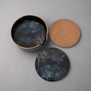 Posavasos de Mármol de Lujo, Tapete de Piedra Pulida para Mesa, para Cócteles y Eventos, Posavasos de Mármol Hecho a Mano - Product Image 2