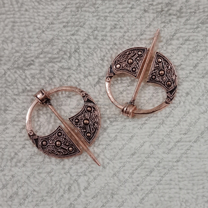 Boucle de ceinture historique Viking en bronze et laiton style médiéval Tiger Touch TT-7582 – Catégorie de produit : Boucles de ceinture - Product Image 2