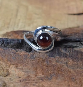 Wholesale Natural Red <b>Garnet</b> 925 Sterling <b>Silver</b> Side Style Gemstone <b>Ring</b> Handmade January Birthstone Fine Jewelry Gift - Product Image 5