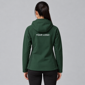 <b>Woman</b> Softshell <b>Jacket</b> Custom Embroidery Zipper Long Sleeve Casual Comfortable <b>Lightweight</b> Eco-Friendly Spring Premium Wholesale - Product Image 3