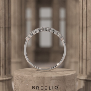 Anillo de Corona con Diamantes en Racimo Floral, Oro Sólido de 14K, Anillo de Diamantes Redondos con Múltiples Piedras, Joyería Elegante para Aniversario para Mujer - Product Image 6