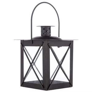 Farol de Metal Negro con Diseño de Hojas Decorativas, Farol Colgante para Interiores y Exteriores, Decoración del Hogar, Iluminación para Mesa de Boda - Product Image 3