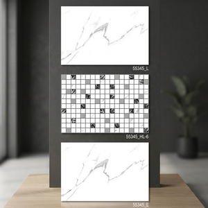 300x450mm diseño personalizado cerámica 30x45cm mexicano marfil Beige Color 12x18 pulgadas Digital impreso brillante azulejos de pared precio de la empresa OEM - Product Image 6