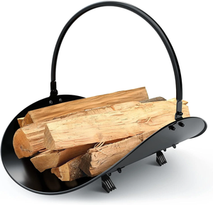 Support à bois de chauffage en métal, vente chaude, gain de place, support de rangement pour bois de cheminée en métal pour usage intérieur et extérieur - Product Image 6