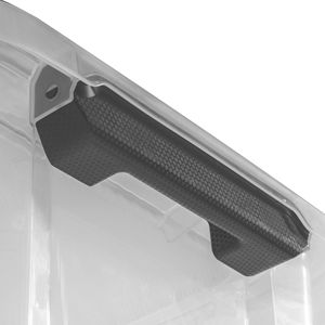 Contenitore di Stoccaggio con Coperchio a Cerniera da 20 Quarti con Chiusura - Grigio Scuro, Confezione da 6 - Contenitore Trasparente, Organizzatore Versatile per Casa e Garage - Product Image 4