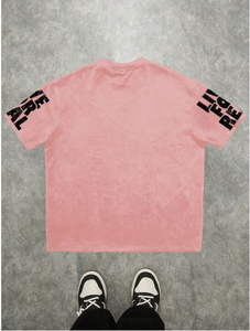 เสื้อยืดโอเวอร์ไซส์ผ้าเทอร์รี่พิมพ์ลายกราฟิก 3 มิติ แบบพิมพ์ลายด้วยความร้อนโดยตรง สไตล์สตรีทแวร์สำหรับผู้ชาย ผ้าฝ้าย 100% รับผลิตตามสั่งขายส่ง - Product Image 2