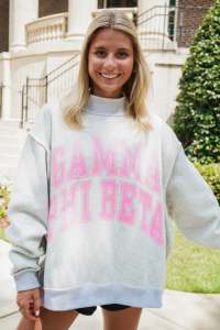 Sweat-shirt court d'hiver à col montant personnalisé pour équipe universitaire, imprimé recto-verso, en molleton de coton mélangé brodé, écologique - Product Image 4