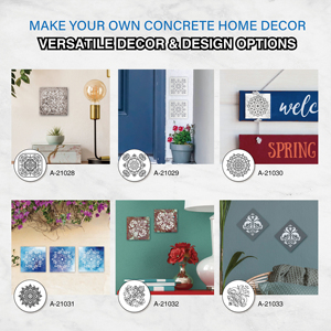 <b>DIY</b> Moroccan Wall Tile Decor Making <b>Kit</b> - 3D Mediterranean Cement Flower Mosaic Tile Craft Set with Mold for Adults Home Art Dec - Product Image 6