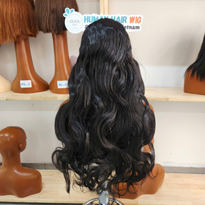 100% Vietnamese Human Hair U Part Body Wave Super Double Drawn Single Donor Cap Black Women - Product Image 4