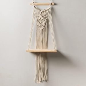 MORE Natural Handwoven Cotton Indian Bohemian Macrame <b>Wall</b> Hanging for Bedroom Hallway Kids & Teen Rooms All Occasions - Product Image 2