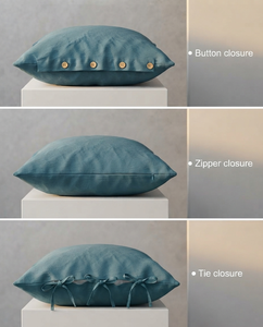 Solid Linen Look <b>Cushion</b> Cover Decorative Throw Pillowcase Eco Friendly Breathable Bedding Home Decor - Product Image 3