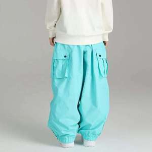 <b>Waterproof</b> Baggy Ski Pants Unisex Windproof Insulated Snowboard Pants Cargo Pocket Winter Outdoor Sports Oversized Snow Trousers - Product Image 6