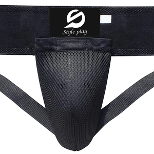 Protège-entrejambe de boxe de qualité supérieure, léger, durable, respirant, absorbant les chocs, fabriqué en cuir de vache véritable et PU, nouveau style - Product Image 2