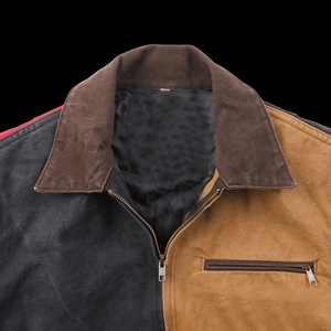 Vestes de travail en toile imperméables, respirantes et coupe-vent, style streetwear, pour hommes, avec broderie de logo personnalisé, pour l'extérieur, vente en gros - Product Image 4