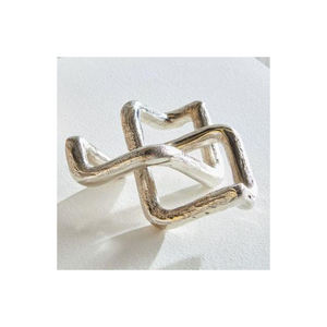 Sculpture en aluminium de qualité standard, forme de cœur, couleur argent, design élégant, utilisée pour la décoration de Noël - Product Image 6