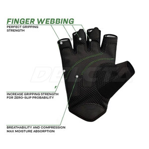 Customized High Quality Half <b>Finger</b> Weightlifting Gloves Comfortable In Stock Weightlifting Gloves - Product Image 4