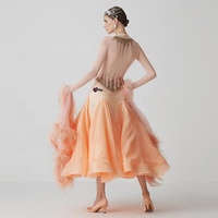 Robe de danse de salon en soie perlée, personnalisée, de haute qualité, nouvelle collection B-2172