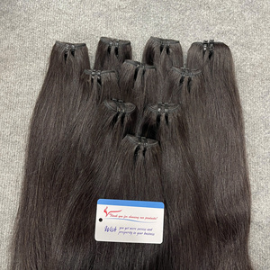 Cabello Humano Vietnamita Remy Natural Liso con Trama Doble a Máquina y Puntas Dobles de 100g, Color Natural - Product Image 4