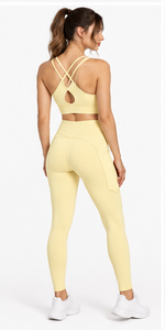 Women Running Sports <b>Bra</b> Breathable Four Way <b>Stretch</b> Seamless Gym Yoga Fitness Crop Top Backless Style Logo Low MOQ - Product Image 3