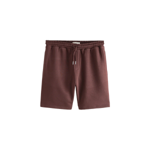 Shorts Bermuda Homme en Coton Violet Uni, Taille Élastique Décontractée, Coupe Mi-Haute avec Poches, Respirant, Style Tricoté - Product Image 4