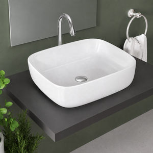 Nouveau design moderne, lavabo rectangulaire à poser, facile à nettoyer, lavabos en céramique écologiques pour salle de bain et hôtel - Product Image 1