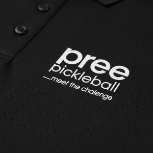 Camiseta de Polo de Pickleball de Manga Corta, Estampada, Ajustada, de Tela Elástica, Ropa Deportiva Competitiva, Totalmente Personalizable OEM ODM - Product Image 4