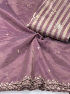 Cuentas de tejido de viscosa pura para bordado, uso en sari, vestido, kurti, ancho 44, gsm 65, 20 metros cada uno, varios colores. - Product Image 4