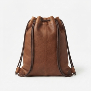 Bolsa de Cuero con Cordón para Entrenamiento Físico, Mochila de Cuero para Gimnasio, Bolsas de Cuero Premium para Mujer, Bolsa de Cuero con Cordón para Fútbol para Hombre - Product Image 3