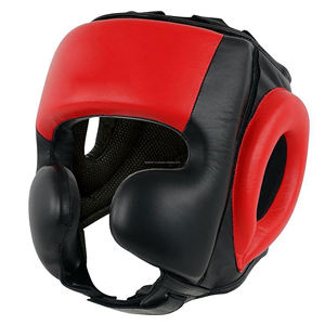 Protector de cabeza de cuero, casco de boxeo, MMA - Product Image 1