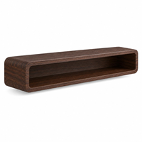 Étagère murale flottante en bois moderne, table console murale avec rangement ouvert pour salon, entrée, décoration intérieure