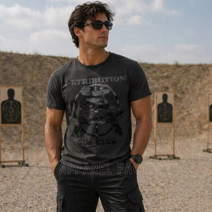 T-shirt pour homme en coton respirant, léger, durable, confortable, avec coutures solides, nouveau logo et style personnalisés, confectionné avec des matériaux doux. - Product Image 1