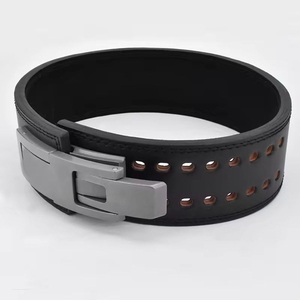 Ceinture de musculation en cuir réglable avec boucle de maintien pour l'entraînement en force, ceinture de gym unisexe - Product Image 5