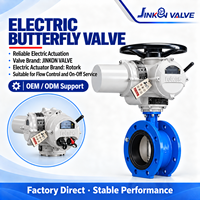 Katup Kupu-Kupu Elektrik dengan Aktuator Cerdas Rotork IQ3 Katup Pengatur Modulasi On-Off Berflens untuk Air Industri