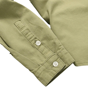 Chemise en jean déchirée et vieillie pour homme, manches longues, boutonnée, style décontracté vintage, en coton, coupe classique - Product Image 5