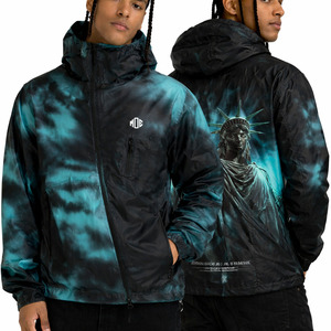 Chaqueta cortavientos impermeable y térmica para hombre, con tecnología de cambio de color según la temperatura, estilo moderno. - Product Image 3
