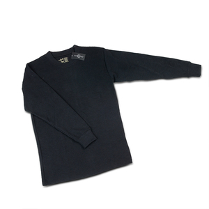 เสื้อกันหนาวผู้ชาย ระบายอากาศได้ดี เป็นมิตรกับสิ่งแวดล้อม สวมใส่สบาย 240 GSM ไม่มีปก ผ้าพื้นสีพื้น แขนยาว ผ้าถัก คอตตอนยืดหยุ่น แห้งเร็ว - Product Image 1