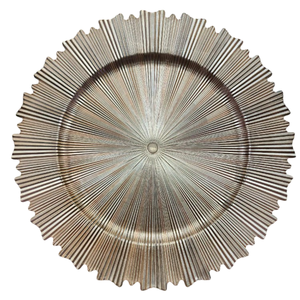 Assiettes de Présentation en Aluminium Doré de Haute Qualité, Forme Organique Texturée, en Métal, pour Mariages, Événements et Hôtels – Vente en Gros - Product Image 6