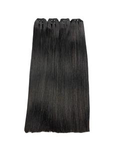 Extension de cheveux humains vietnamiens naturels, lisses, à double tirage, double trame, cuticule alignée, tissage, pour femmes noires, 100% - Product Image 6