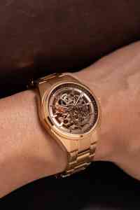 นาฬิกาข้อมือผู้ชาย รุ่น Round Alexander Ferros 9262R/08 หน้าปัดแซฟไฟร์ ตัวเรือนสแตนเลสสตีล กันน้ำ ระบบจักรกล สายแบบผีเสื้อ ระบบออโตเมติก แสดงผลแบบอนาล็อก - Product Image 4