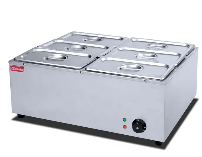 Hot Sale Bain Marie 6 Pots Kithchen Equipment With CE Approval For Restaurant Supply