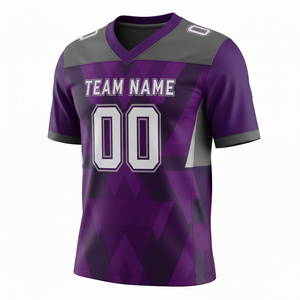 Camisetas de Fútbol Americano Personalizadas al por Mayor, Uniformes de Rugby Transpirables con Malla Cosida, Estampado por Transferencia de Calor, Pantalones Cortos de Verano - Product Image 6