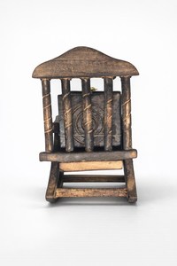 Handcrafted Mango Wooden Rocking <b>Chair</b> Tea Coaster Set - Rustic 6 Plate Design for Home Décor & Gifts - Product Image 5