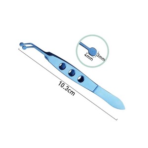 1 unidad Pinza de masaje de acero inoxidable/titanio para glándulas de Meibomio y párpados, herramienta oftálmica, 6 tipos opcionales - Product Image 3