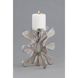 Support de bougie moderne en métal au design abstrait pour mariages, Noël, résistant à la chaleur, durable, décoratif, support de bougie de table - Product Image 1