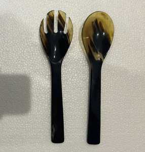 Cuillère ronde en corne de buffle, faite à la main, écologique, décoration de mariage et cadeau artisanal, objet décoratif - Product Image 2