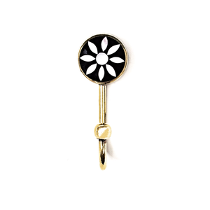 Decorative brass wall coat <b>hook</b> for practical organization crafted to enhance modern interior storage arrangements - Product Image 1