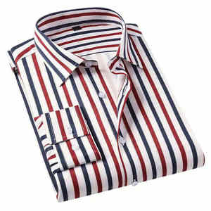 Camisa de Vestir de Franela Personalizada para Hombre, Cuello Alto, Botones de Cuerno, Algodón, Secado Rápido, Transpirable, Estilo Casual - Product Image 3