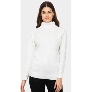 Pull-over doux et moelleux à col roulé pour femme, tendance, en tricot scandinave, provenant d'un fournisseur indien à bas prix - Product Image 1