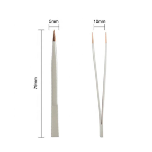 Pinzas de Acero Inoxidable Rosa para Extensión de Pestañas, Punta Puntiaguda, Herramienta de Aislamiento, Maquillaje, Arte de Uñas, Precio al por Mayor con Logotipo Personalizado - Product Image 1